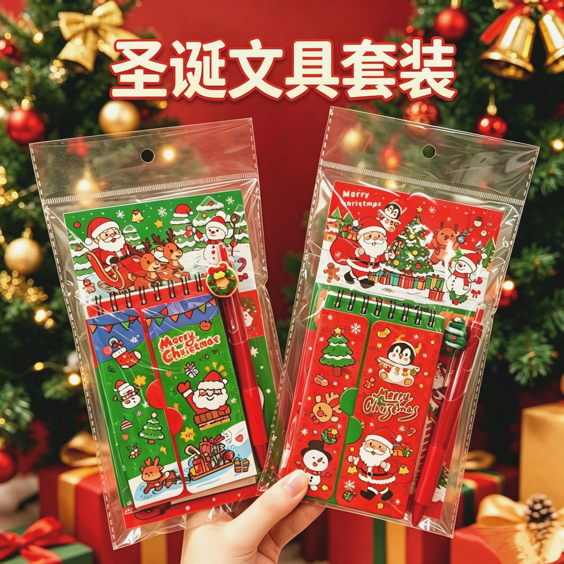 圣诞节礼物文具套装实用单词本奖励小礼品学生奖励奖品跨境
