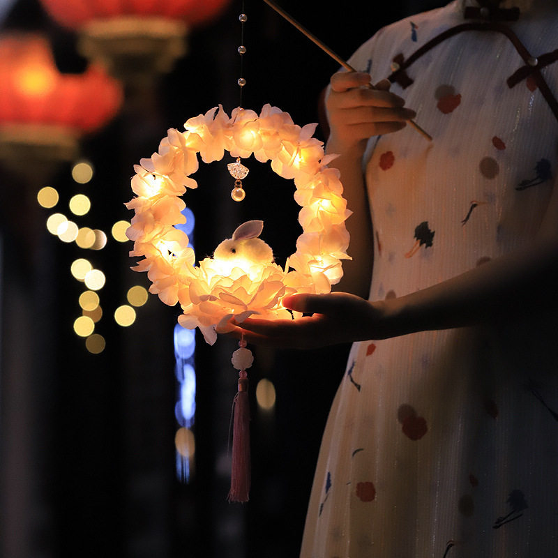 中秋节灯笼diy手工材料包儿童手提发光兔子花灯古风宫灯摆摊,节庆用品/礼品,灯笼,淘宝优惠券,粉丝福利购,淘宝优惠卷