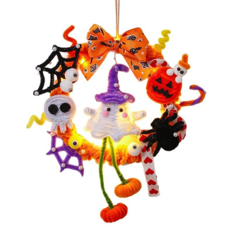万圣节南瓜灯发光花环门挂饰店铺装扮道具派对场景氛围布置挂件,节庆用品/礼品,节庆布艺用品,淘宝优惠券,粉丝福利购,淘宝优惠卷