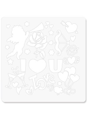 爆炸盒子主题花边尺绘画