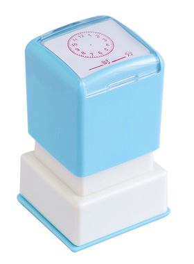 可爱卡通儿童钟表学习印章马卡龙系列盖章幼儿园宝宝玩具鼓励印章