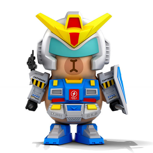 卡皮水豚磁吸高达机器人