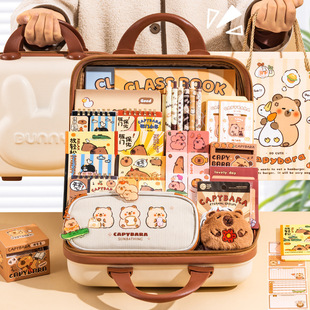卡皮巴拉文具套裝 禮盒開學(xué)禮品初高中生學(xué)習(xí)用品生日禮物伴手禮