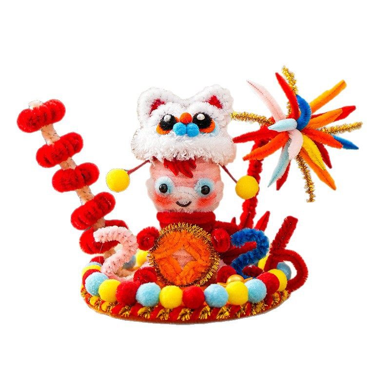 新年小礼物过年喜庆摆件扭扭棒手工diy材料包马年装饰品伴手礼品,节庆用品/礼品,节日装扮用品,淘宝优惠券,粉丝福利购,淘宝优惠卷