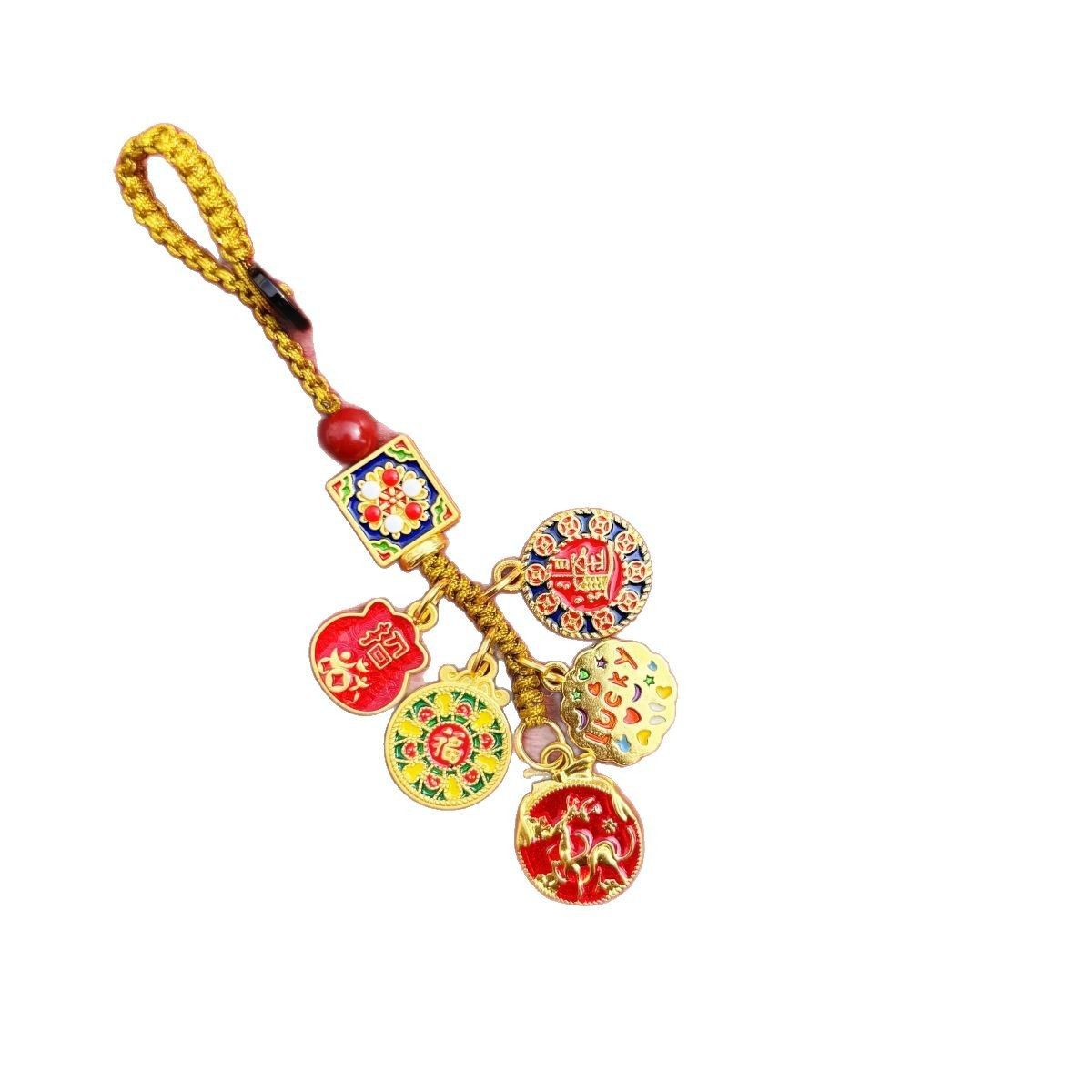 日进斗金钥匙扣挂件金属个性滴油平安中国风男士包包挂饰手机链,节庆用品/礼品,挂饰/生肖挂饰,淘宝优惠券,粉丝福利购,淘宝优惠卷