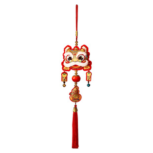 2026新款 饰品 马年挂件过年入户门醒狮苹果挂饰春节用品年货新年装
