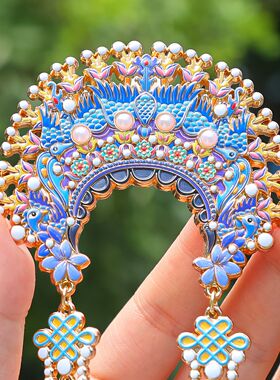 金属浮雕挂坠冰箱贴贵妃