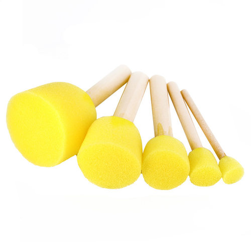 5件套海绵印章刷图案圆