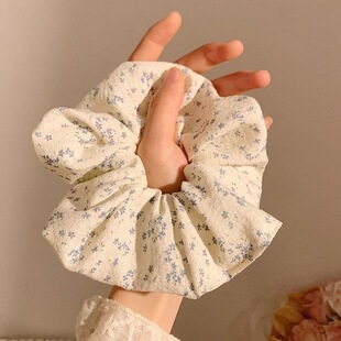 2025新款 发绳发饰 韩系蕾丝边发圈高级感大号大肠圈扎发头绳女夏季