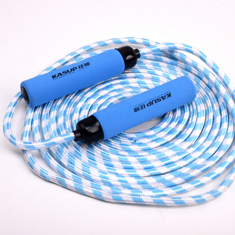 狂神KS0319群体泡棉手柄跳绳6米团体跳绳学生成人健身集体长绳子