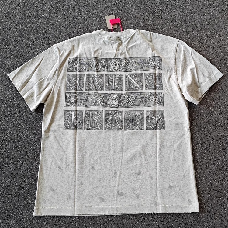 Saint Michael花灰窗口美式高街重磅vintage水洗复古VTG短袖T恤男