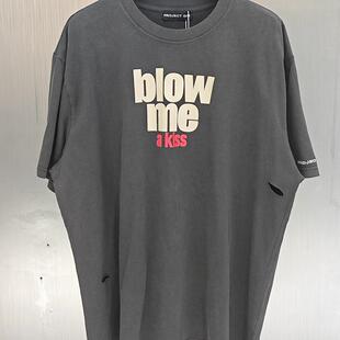 Grailz Project唇印vintage水洗复古做旧宽松VTG短袖T恤男女潮ins