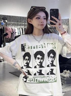 ERD忧郁富二代25SS男人vintage水洗复古做旧宽松VTG短袖T恤男女潮