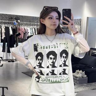 ERD忧郁富二代25SS男人vintage水洗复古做旧宽松VTG短袖T恤男女潮