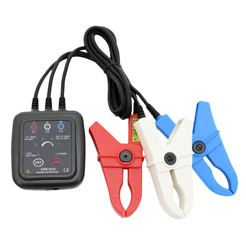 胜利三相交流电相位计VC850A相序表VC850C相序测试仪VC850D相位表