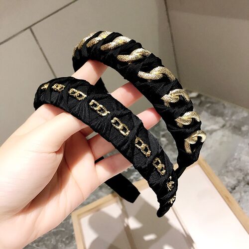 东大门法式小香风布艺高级发箍
