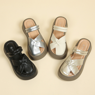 厚底凉鞋 2025新款 女 女款 两穿包头半拖鞋