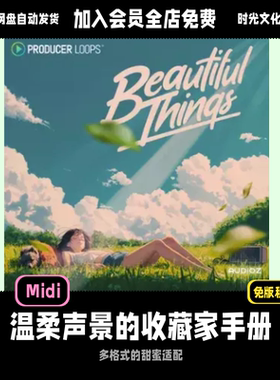 治愈系制作人速冲Loops Beautiful Things 5套工程全格式适配MIDI