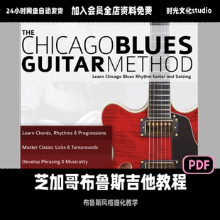 布鲁斯电吉他教学芝加哥布鲁斯吉他教程Blues风格英文教程含音频