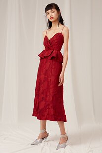 国现-澳洲Keepsake 新款吊带高腰修身鱼尾长气质年会小礼服连衣裙