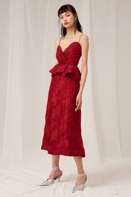 国现-澳洲Keepsake 新款吊带高腰修身鱼尾长气质年会小礼服连衣裙