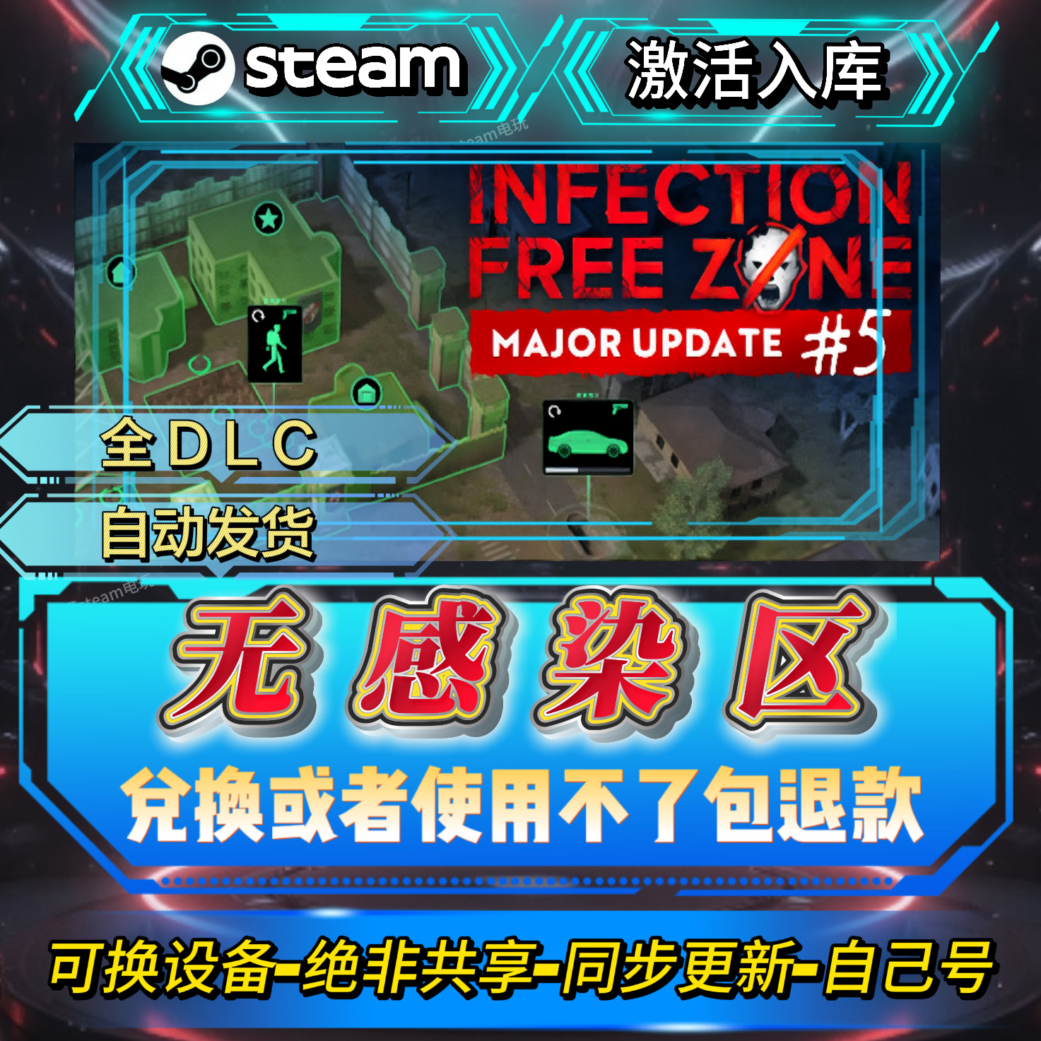 无感染区steam激活码全球区CDK全DLC激活入库自己号可换设备,电玩/配件/游戏/攻略,STEAM,淘宝优惠券,粉丝福利购,淘宝优惠卷