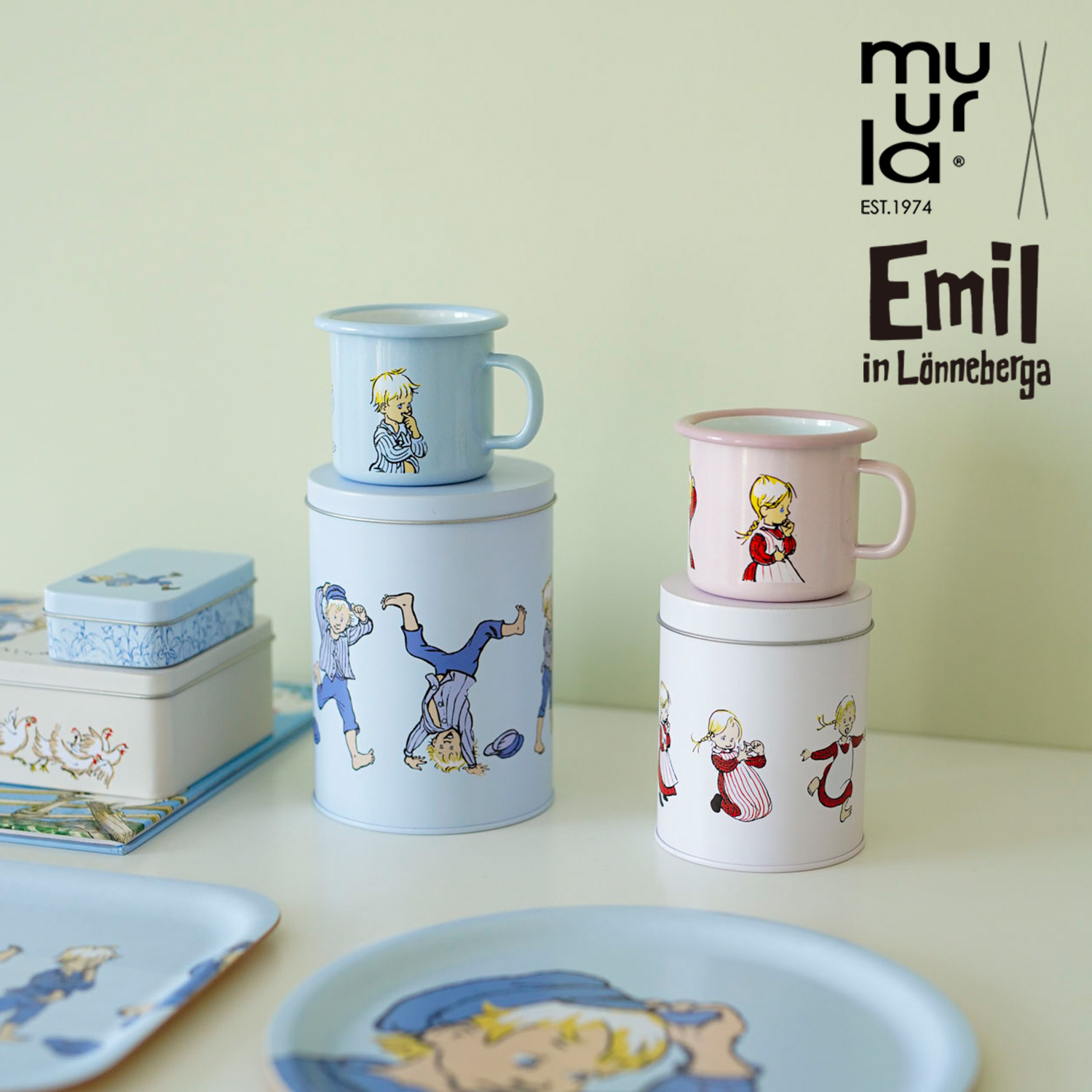 muurla芬兰系列儿童卡通风搪瓷碗