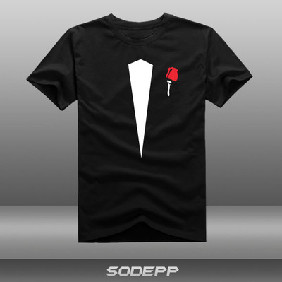 教父电影全棉圆领短袖T恤衫