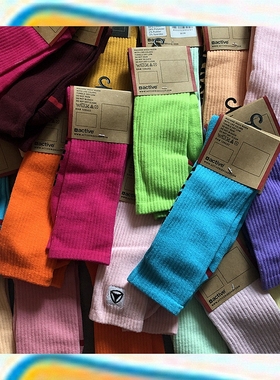 SOCK DAD Active  糖果色滑板纯色中长袜 彩色潮袜 运动 毛巾底
