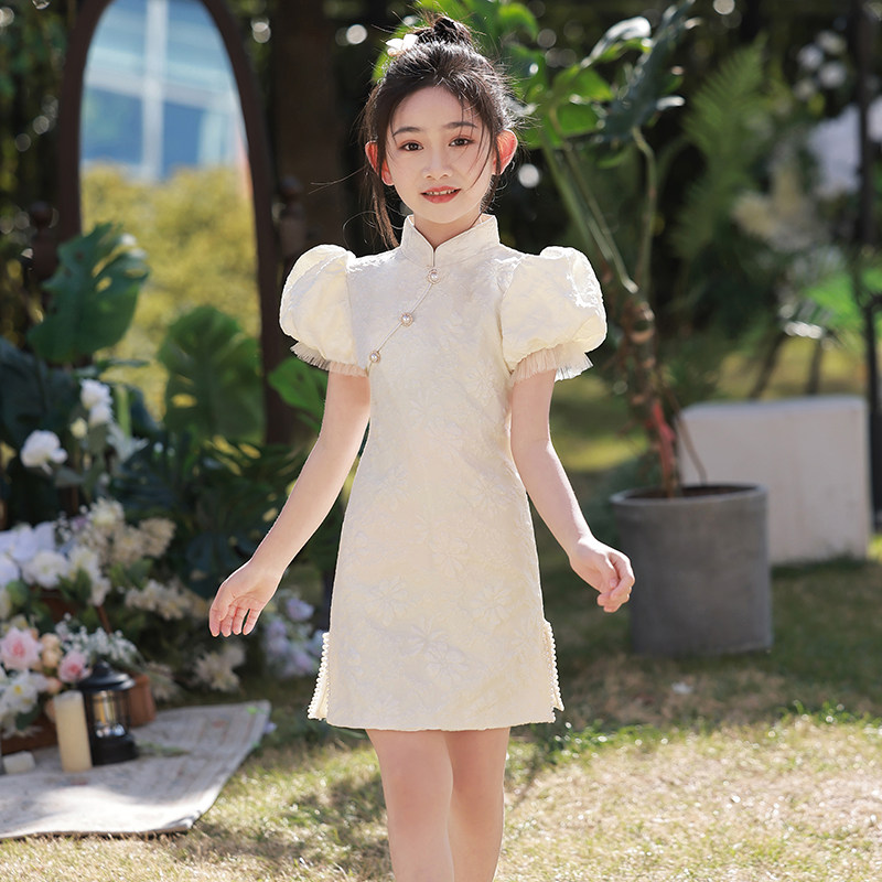 儿童旗袍高端夏季女童图片