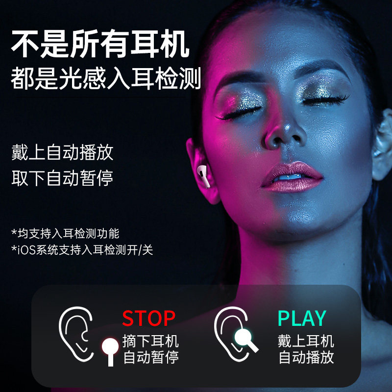 适用Apple/苹果真无线蓝牙耳机2022年新款iPhone13pro/12/11/x/8p入耳式xsmax华强北7p4运动型男女士降噪四代