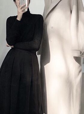 炒鸡福利款cs羊毛高领堆堆领打底衫弹力修身透视显瘦亲肤舒适