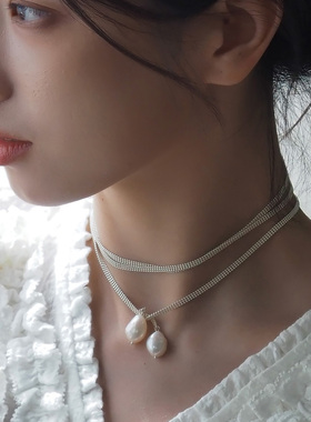 森系小众设计感多圈项链