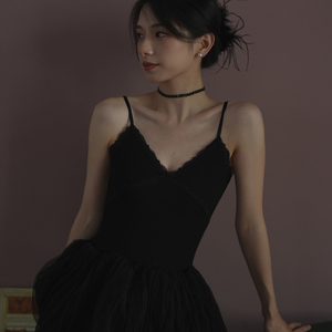天然黑尖晶女优雅性感锁骨链