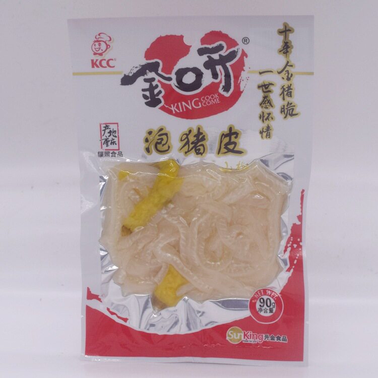 重庆金口开90g金猪脆川味泡椒猪皮酸辣休闲酸辣小零食食品小吃