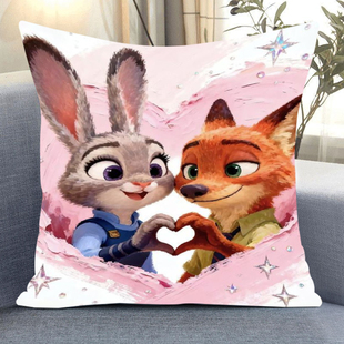 疯狂动物城十字绣2026新款手工小件线绣情侣卧室床头抱枕满绣车用