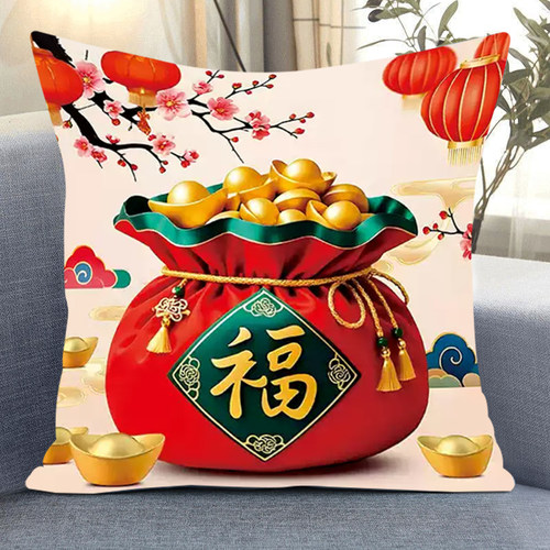 代代福十字绣2025新款线绣抱枕客厅高级感小件卧室年轻人简单刺绣