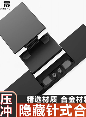 隐藏式针式天地铰链铝框玻璃门缓冲合页静音大角度铰链可调节合页