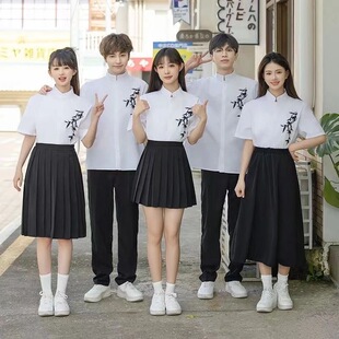 中学生合唱团演出服装 初高中小学生毕业班服诗朗诵运动会比赛套装