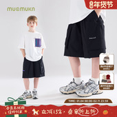 UPF40 吸湿速干中裤 防晒 轻量机能风工装 短裤 男童夏季 新款