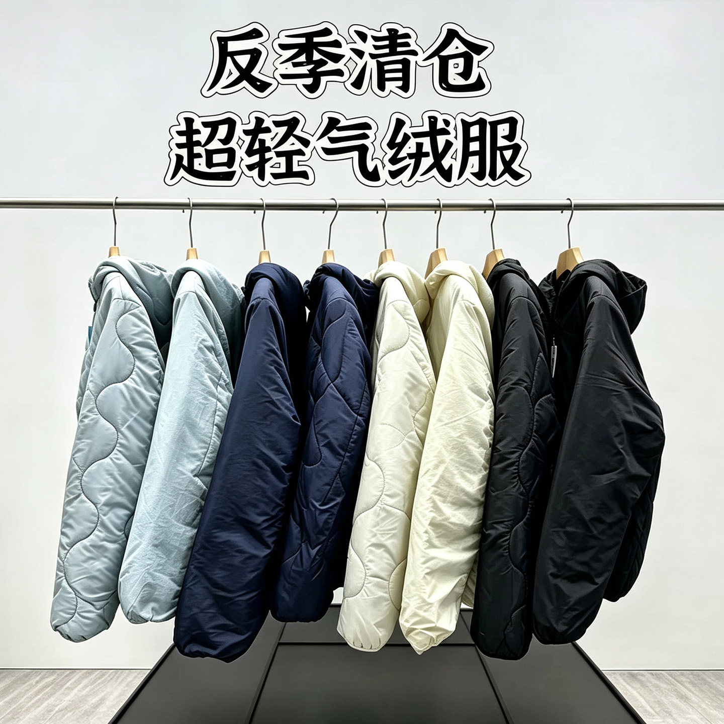 S反季清仓！两面穿气绒服 短款轻量男女保暖休闲简约棉衣棉服外套