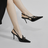 设计感小众气质包头凉鞋 林向晚 女 英同款 千金高跟鞋 取向狙击 张元