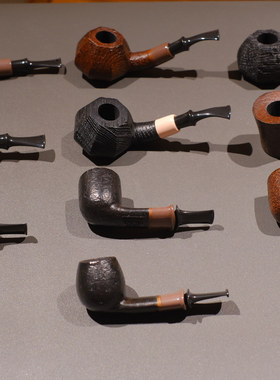 Aster 俄罗斯阿斯特拉烟斗 火山军插桌斗石楠木喷砂烟斗 橡木化石