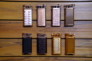 im corona日本皇冠打火机复古进口烟斗打火机斜火点烟斗专用火机