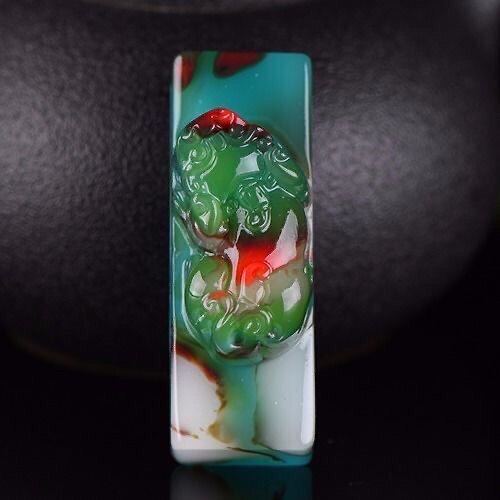 新疆和田玉彩玉貔貅白玉玉石腰扣男款招财进宝貔貅可穿双层皮带扣