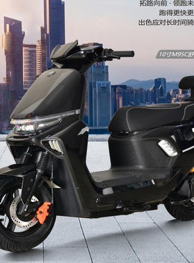 新款四季星M95C舒适版十寸电机加宽胎全顺电机电动自行车