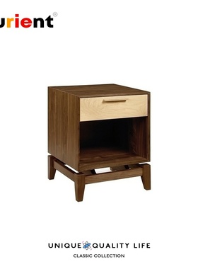 Furient北欧实木 设计师家具 copeland  nightstand一抽床头柜