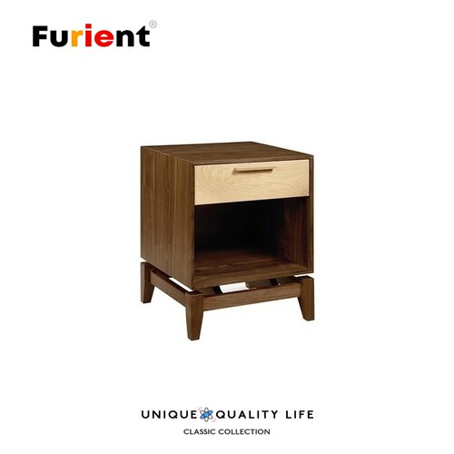 Furient北欧实木 设计师家具 copeland  nightstand一抽床头柜