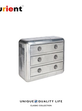 Furient loft工业风 hercules chest  large cabinet铝皮床头柜