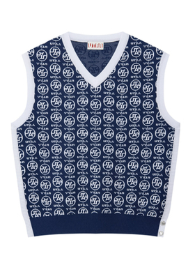 韩国代购UTAA 高端高尔夫球服25年秋冬男士V领针织马甲UE3KVM558